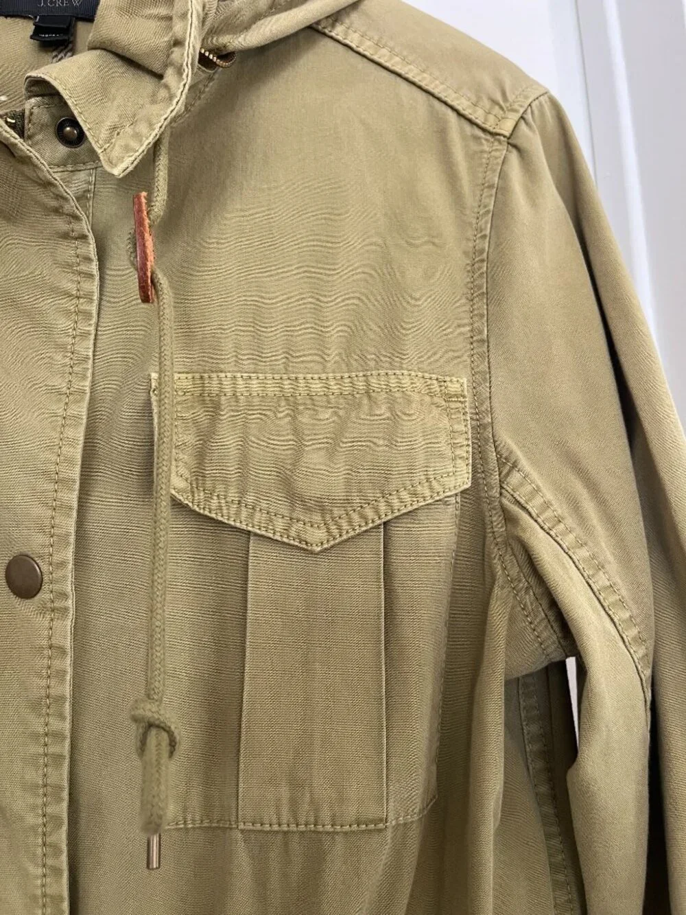 J.Crew Field Mechanic Hooded Utility Jacket Green - Women's M
